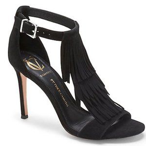 Vince Camuto Black Tanoj Suede Heel